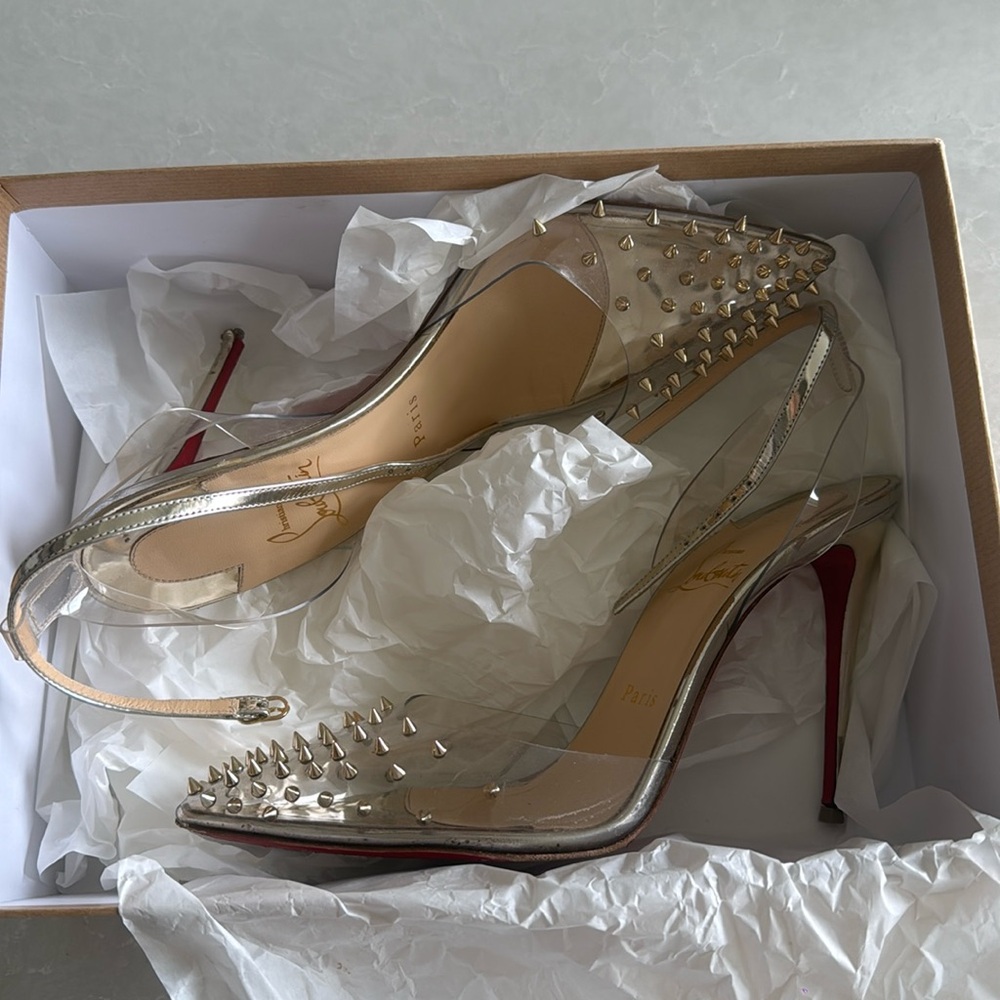 Christian Louboutin heels with spikes